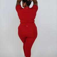 Flourish Crossover Legging - Heat