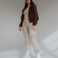Flourish Crossover Legging - Oat