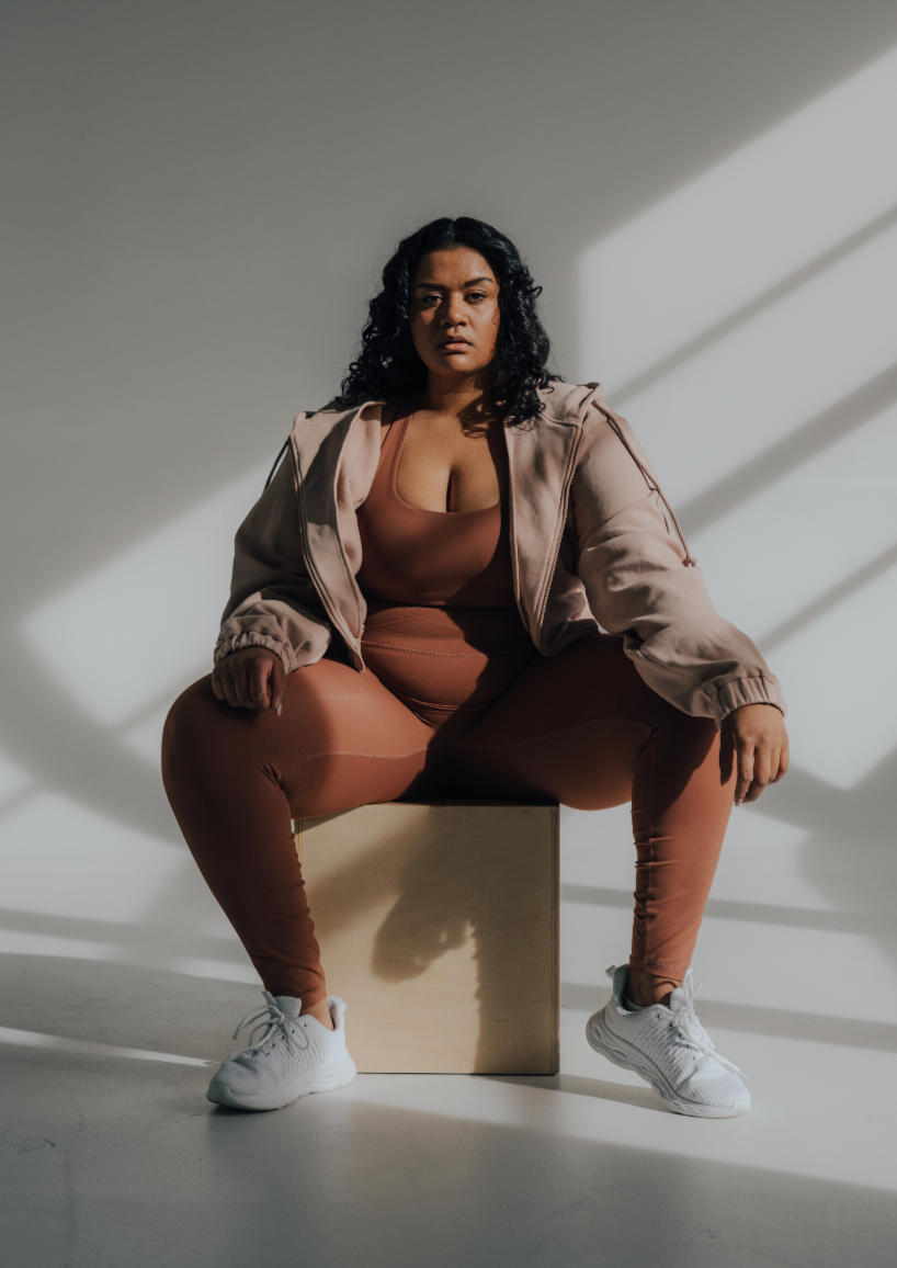 Nova Crop Zip - Latte