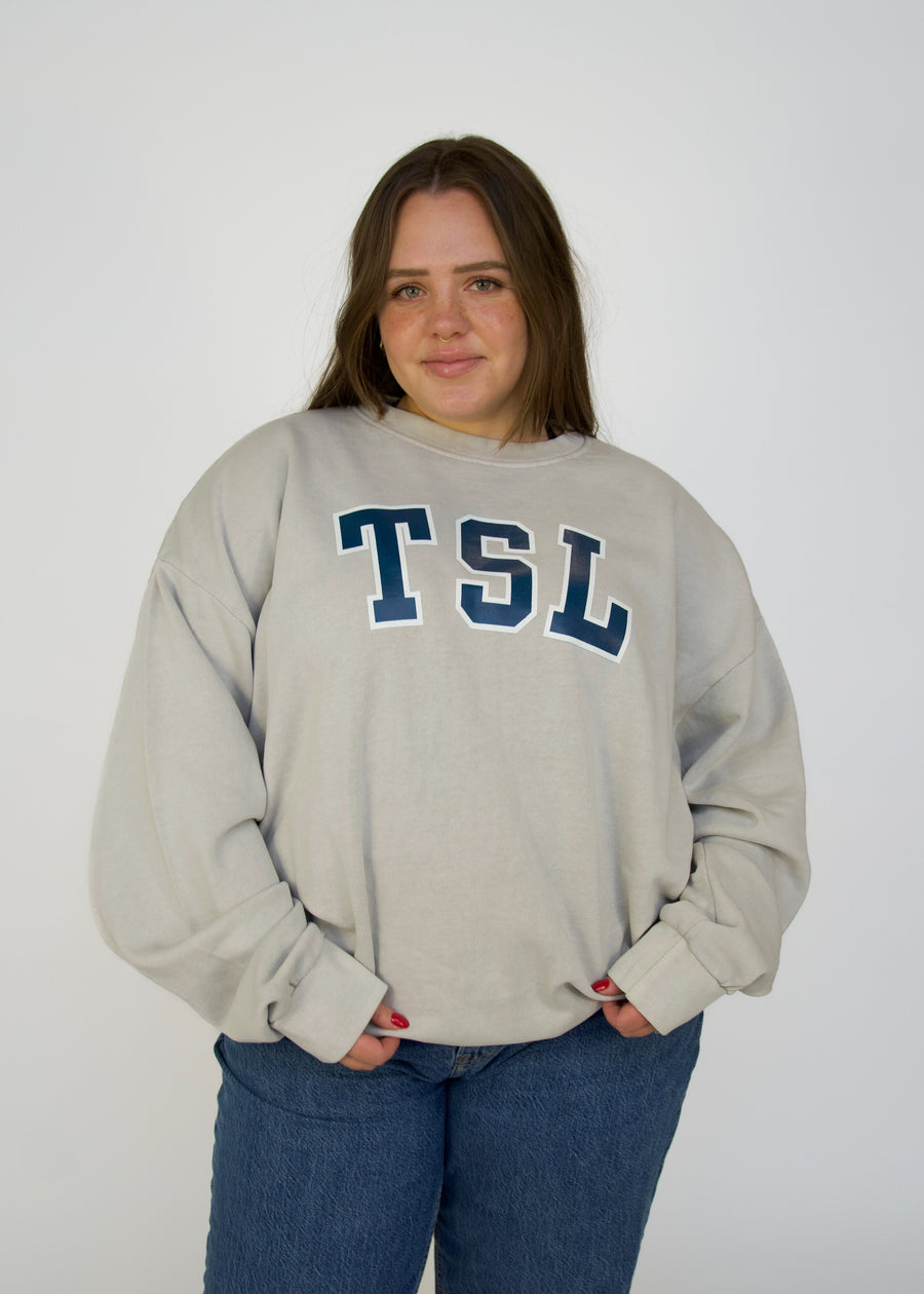 Varsity Crewneck - Pebble