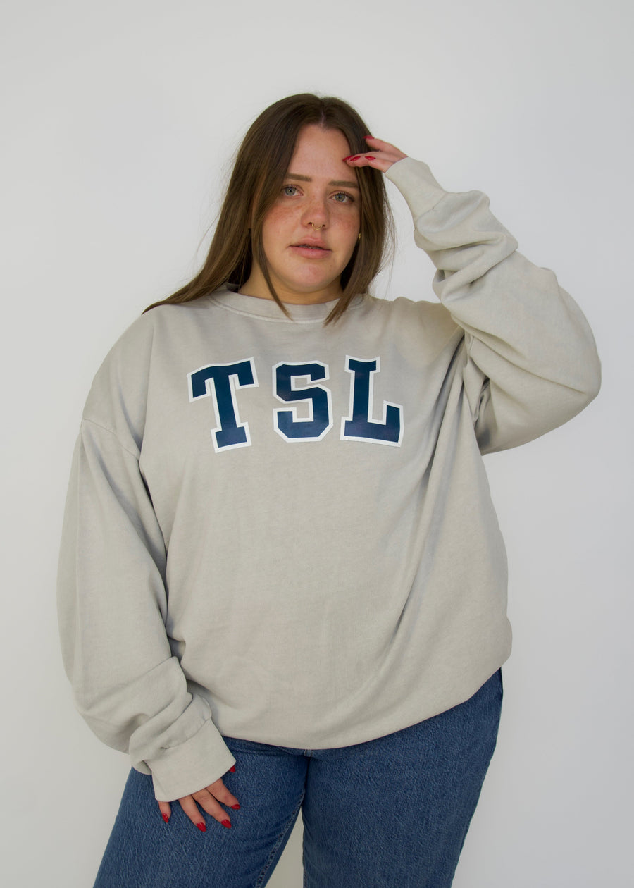 Varsity Crewneck - Pebble