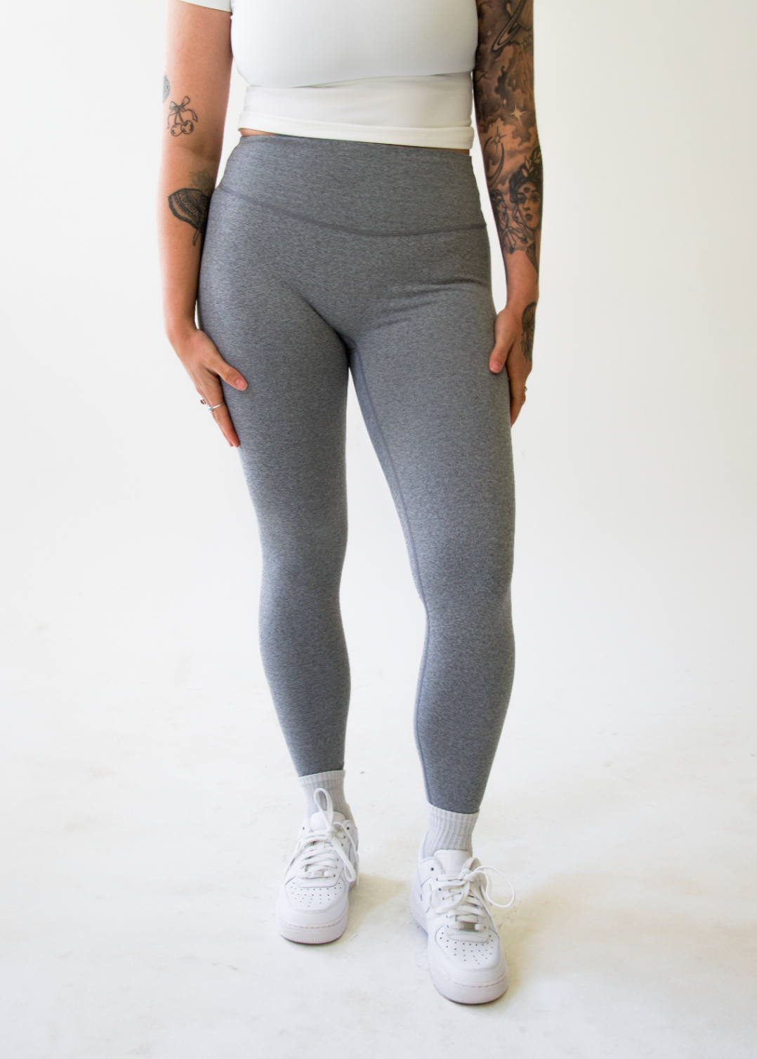 Flourish High Rise Legging - Raincloud