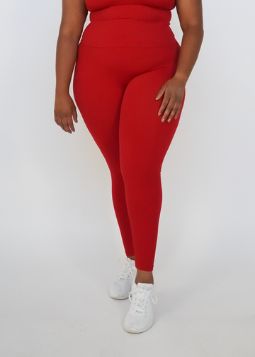 Flourish Crossover Legging - Heat